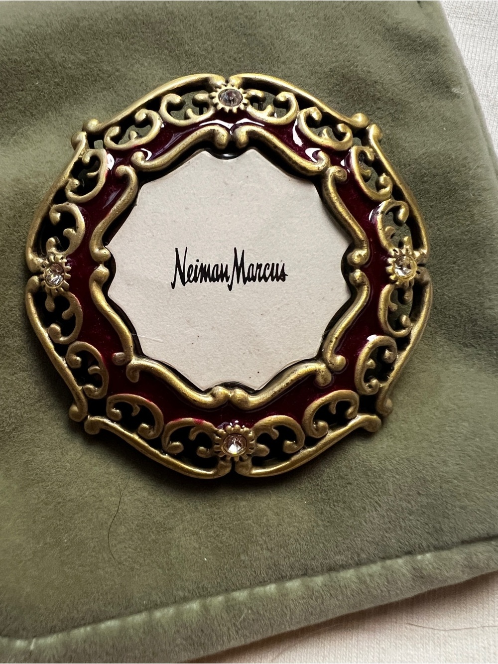 Jay Strongwater x Neiman Marcus Enamel Mini Photo Frame or Brooch